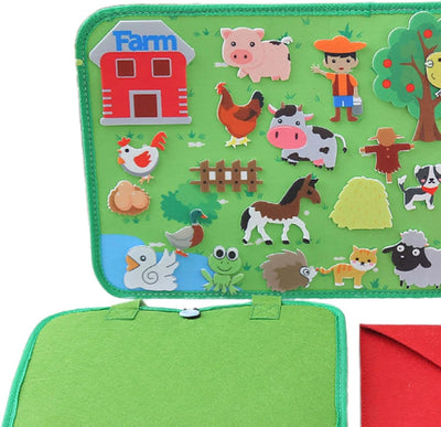 Interactive Board Set to Stimulate Children's Imagination, farm