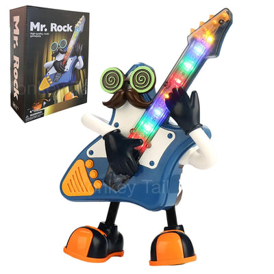 Fidtoy Mr. Rock Jouet Guitare Danseuse avec Lumières et Musique