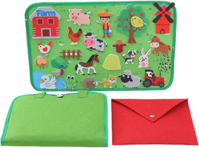Interactive Board Set to Stimulate Children's Imagination, farm