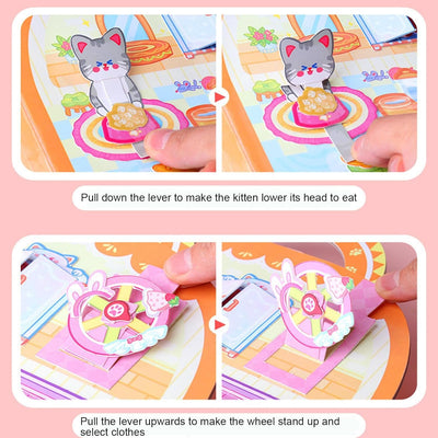 Books with gelatin stickers for children, books with gelatin stickers for children, Libtivo - Book with ambini co adhesive stickers for children aged 6 and up, books with reusable stickers, l