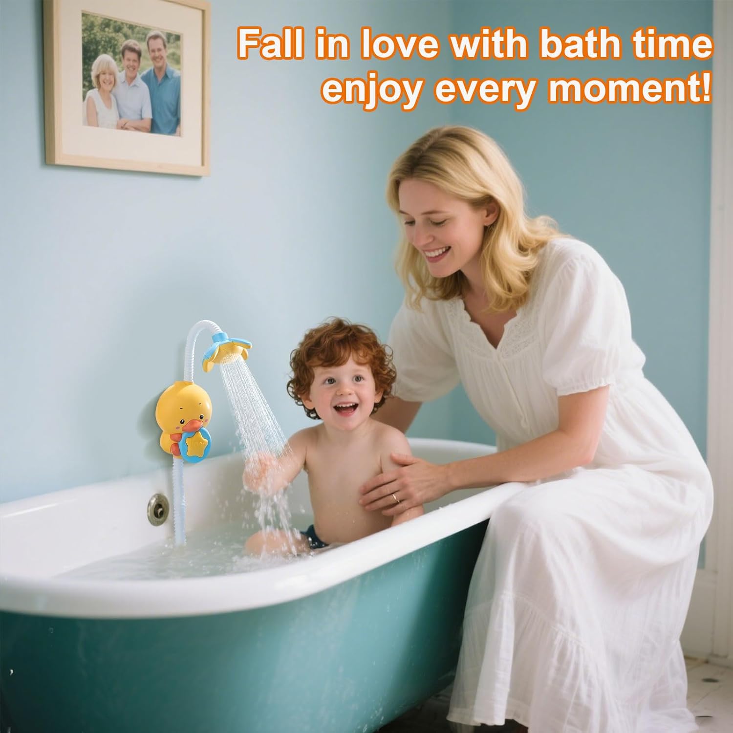 Fidtoy Little Bado / Arroseur Jet d'Eau Poussin – Jouet de Bain Interactif pour Tout-Petits