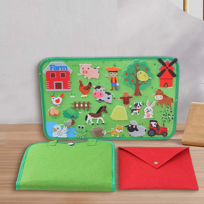 Interactive Board Set to Stimulate Children's Imagination, farm