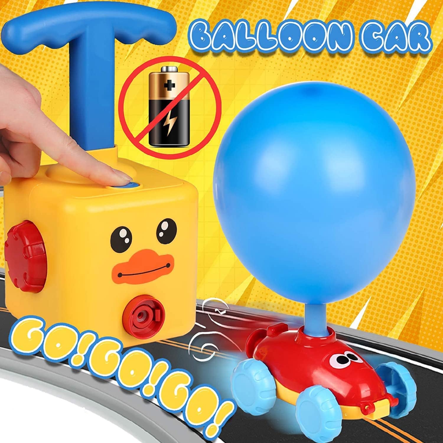 Coche propulsado por globo