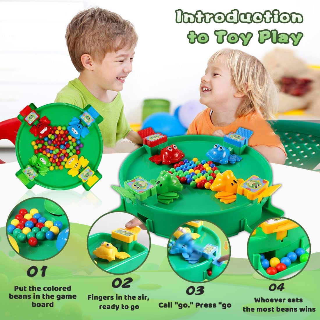 Juego familiar interactivo para atrapar cuentas Rana Hambrienta - 111