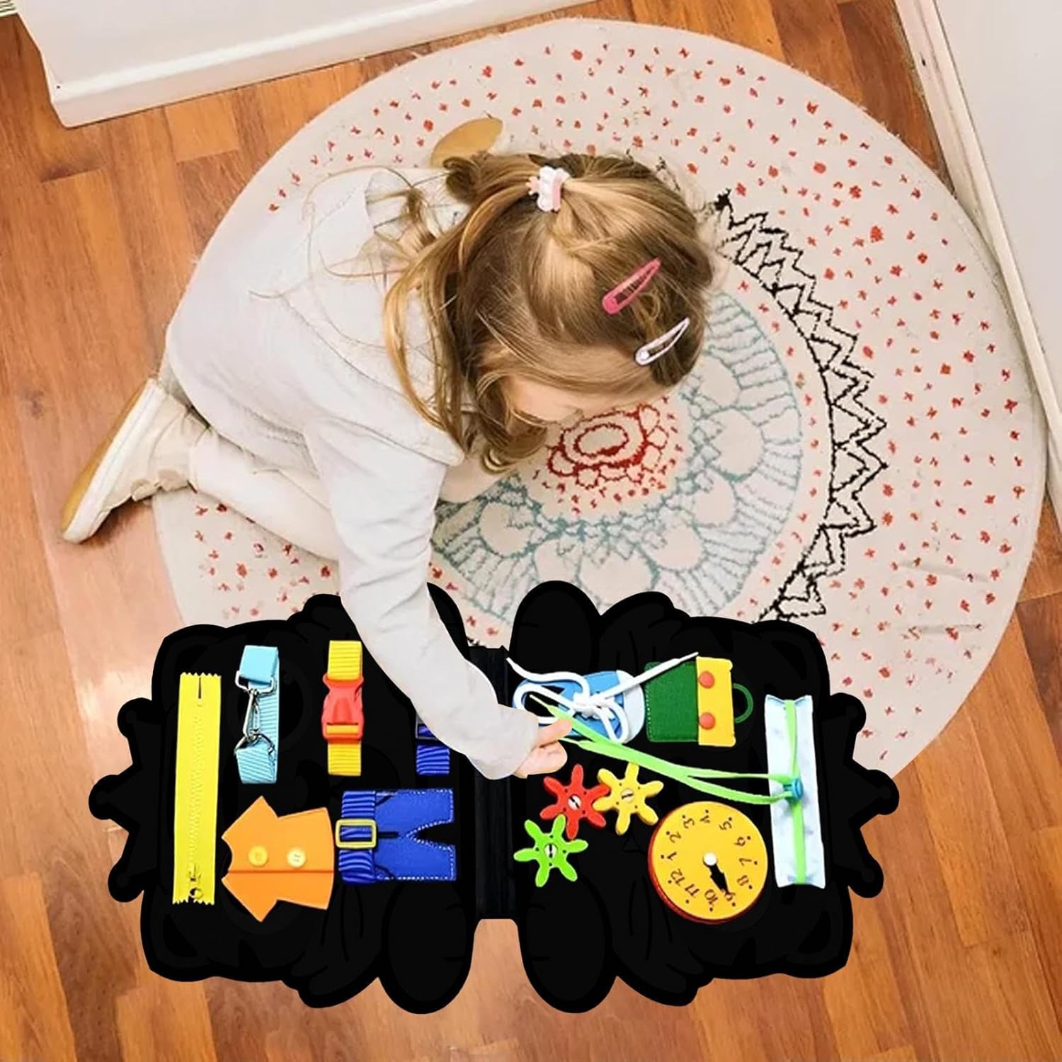 Sensory table for kids - Educational activity sensory table | Learning educational activity board, animal travel toy, fine motor skills development Hondony