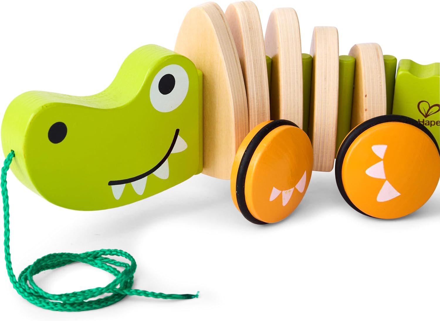 Fidtoy Crocodile à Tirer en Bois, Jouet de Marche pour Tout-Petits