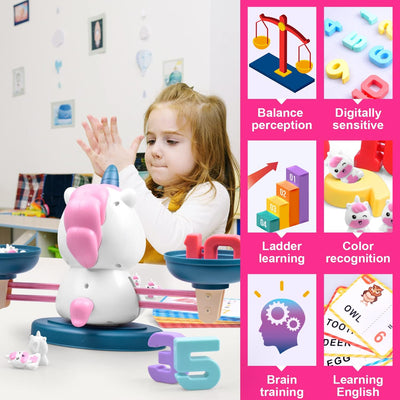 Fidtoy Unicorn Math Balance Early Learning Toy