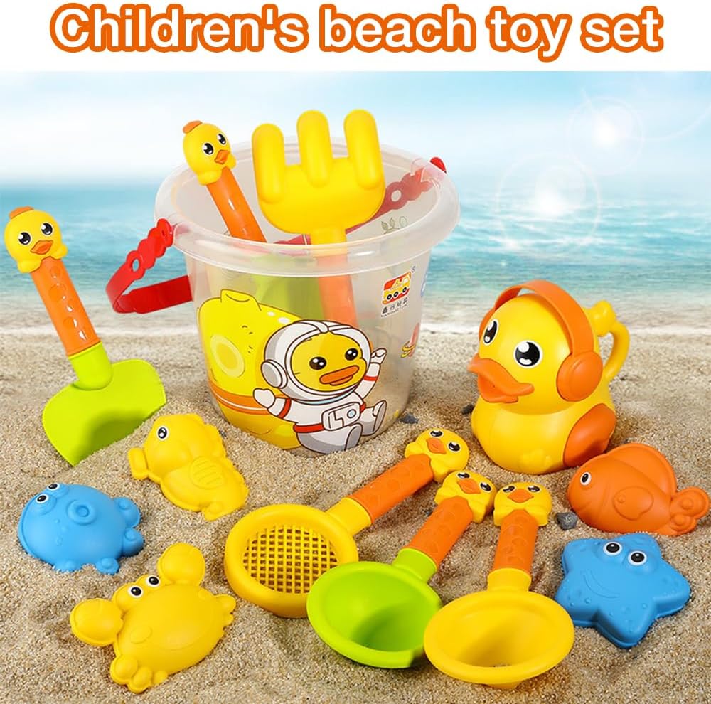 Fidtoy Kit de Juguetes de Playa - Juego de Agua y Arena para Niños, Juego al Aire Libre y Aprendizaje Montessori