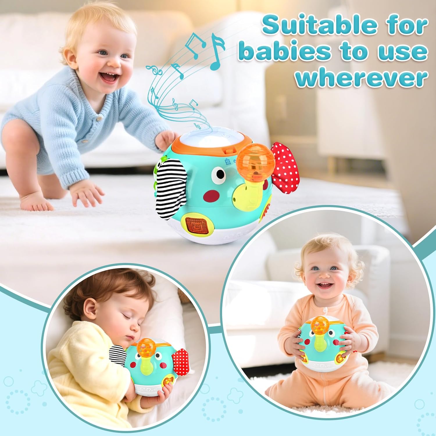 Fidtoy Interactive Elephant Crawling & Dancing Toy