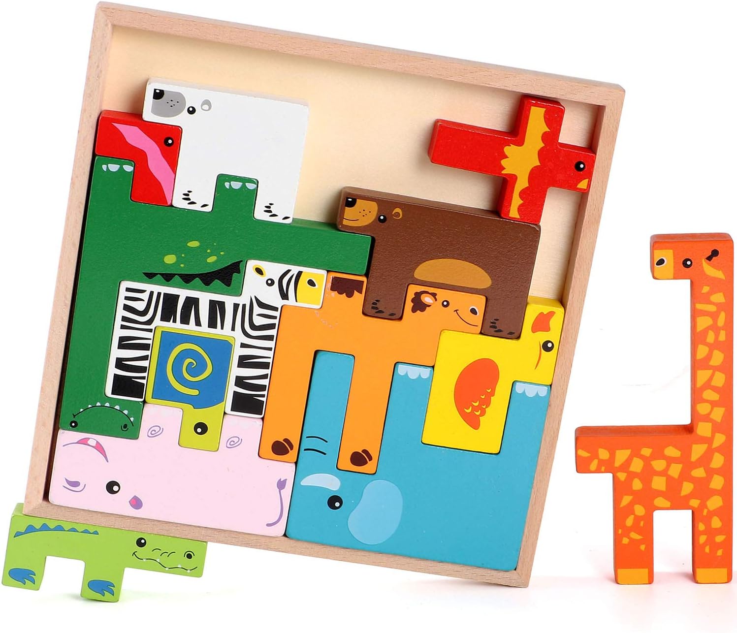 Jeu de société créatif en bois sur le thème des animaux - 298