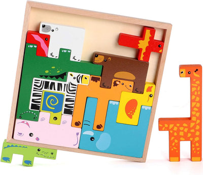 Jeu de société créatif en bois sur le thème des animaux - 298
