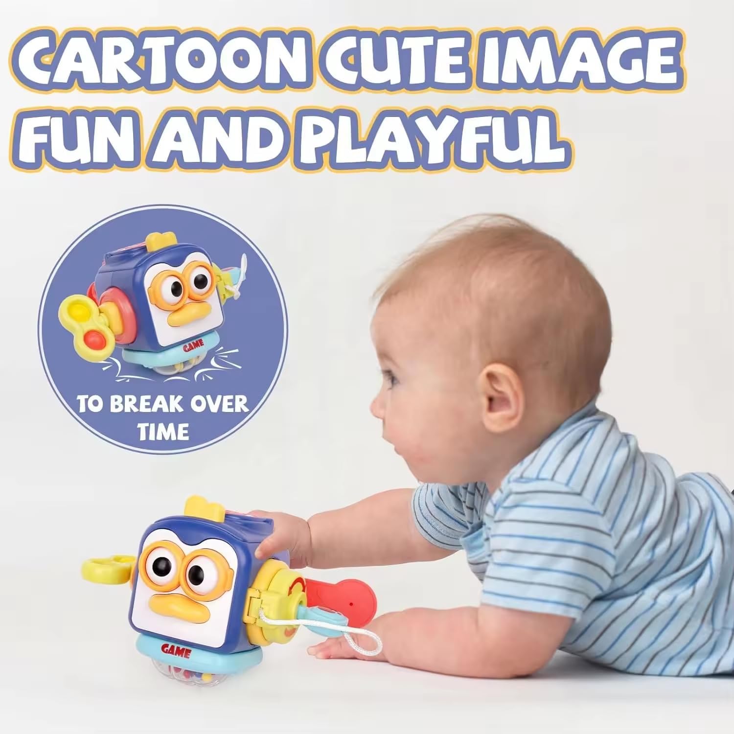 Juguete Cubo de Actividades de Viaje Fidtoy Penguin para Bebés