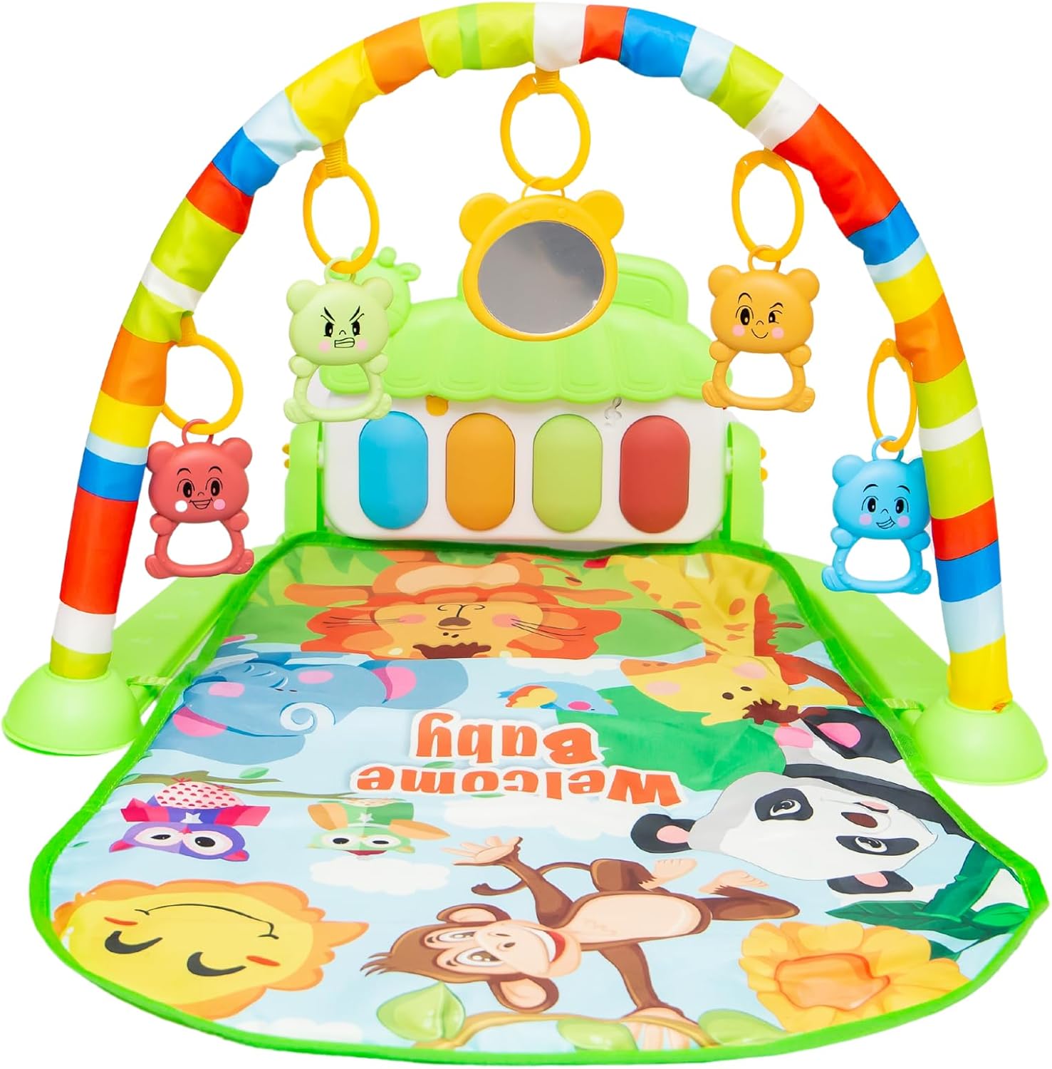 Tapis de jeu musical Fidtoy pour bébés et tout-petains – Jouets d'éveil interactifs et sensoriels