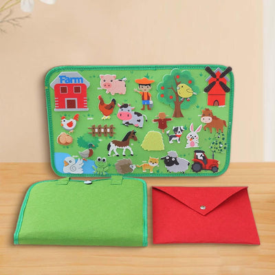 Interactive Board Set to Stimulate Children's Imagination, farm