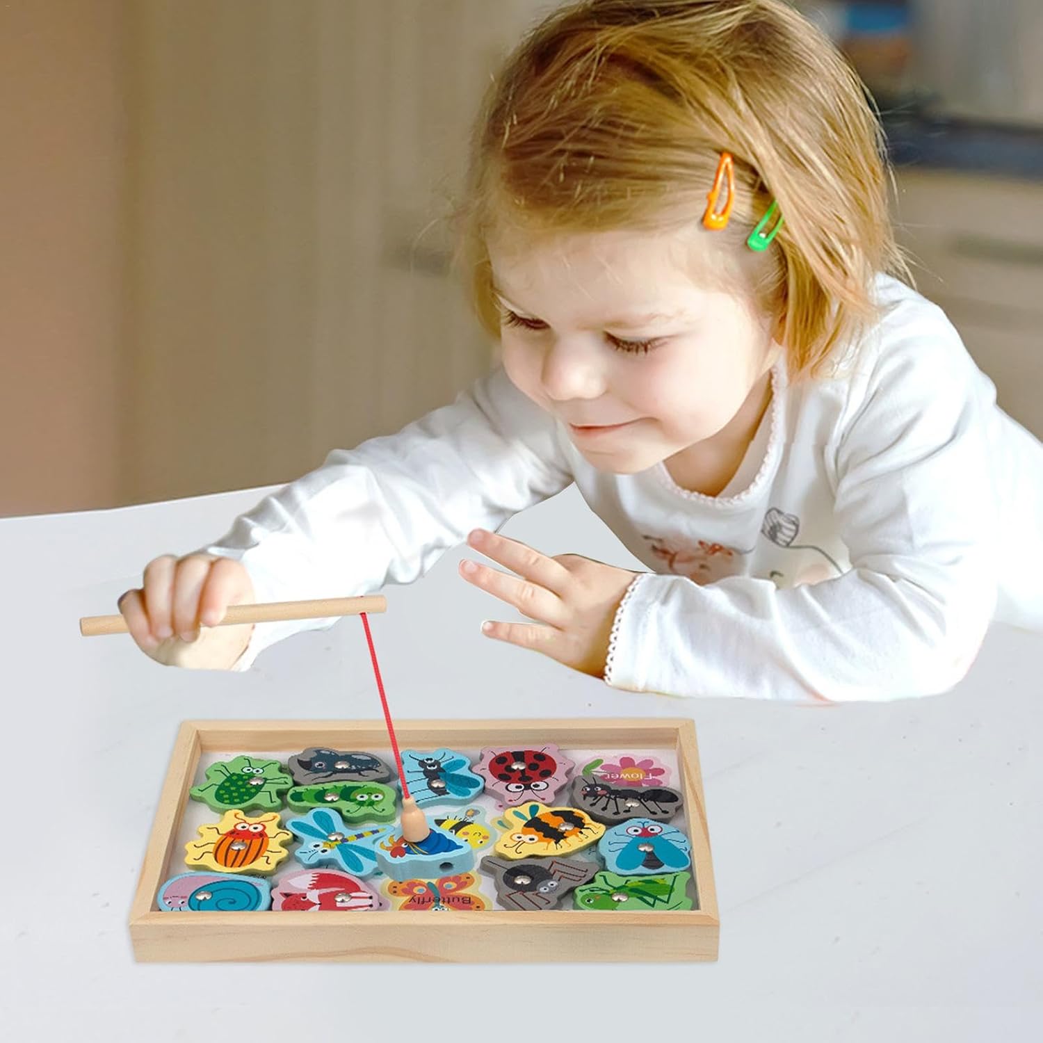 Educational Fishing Toys - Safe and Harmless 2-in-1 Magnetic Fishing Games - Fishing Game for Toddlers, Magnetic Fishing Toys, Gift for Kids