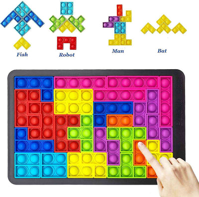 Montessori Australia TetrisPOP™ Puzle de burbujas antiestrés 2 en 1