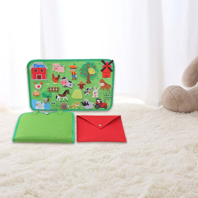 Interactive Board Set to Stimulate Children's Imagination, farm