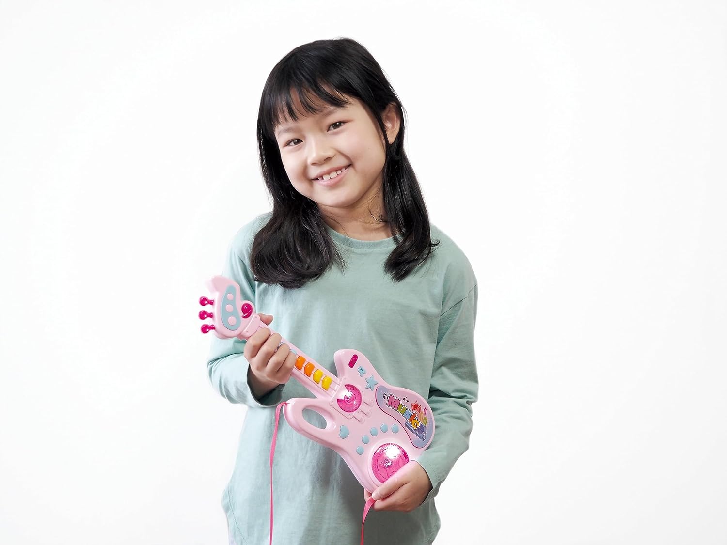 Guitare musicale Fidtoy avec lumières et 8 chansons pour enfants