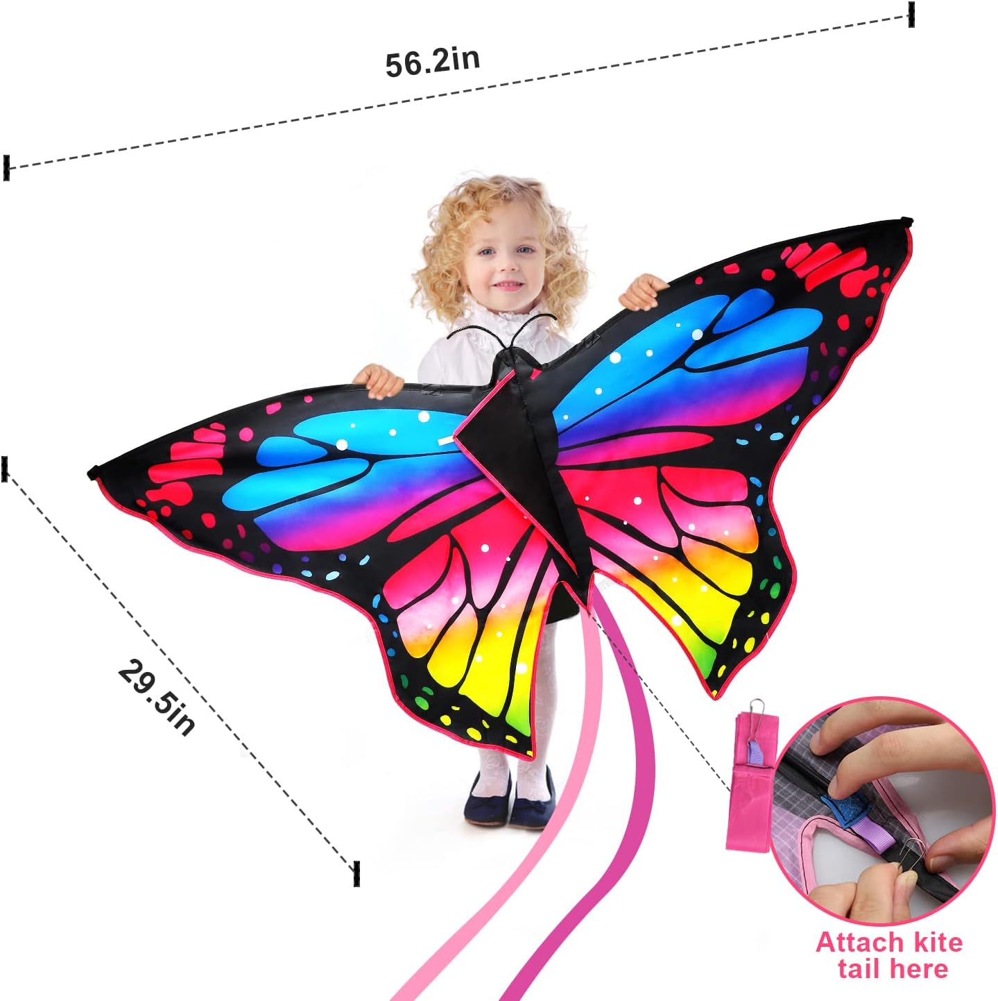 Cometa de mariposa para niños
