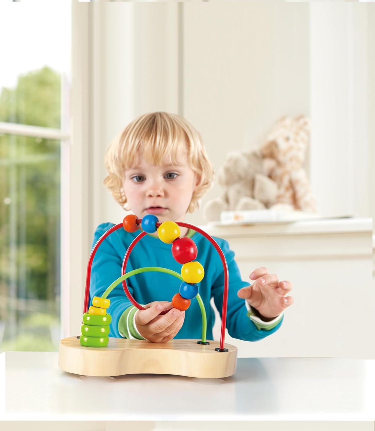 Fidtoy Jouet en Bois Labyrinthe Perles Jouet d'Éveil Bébé