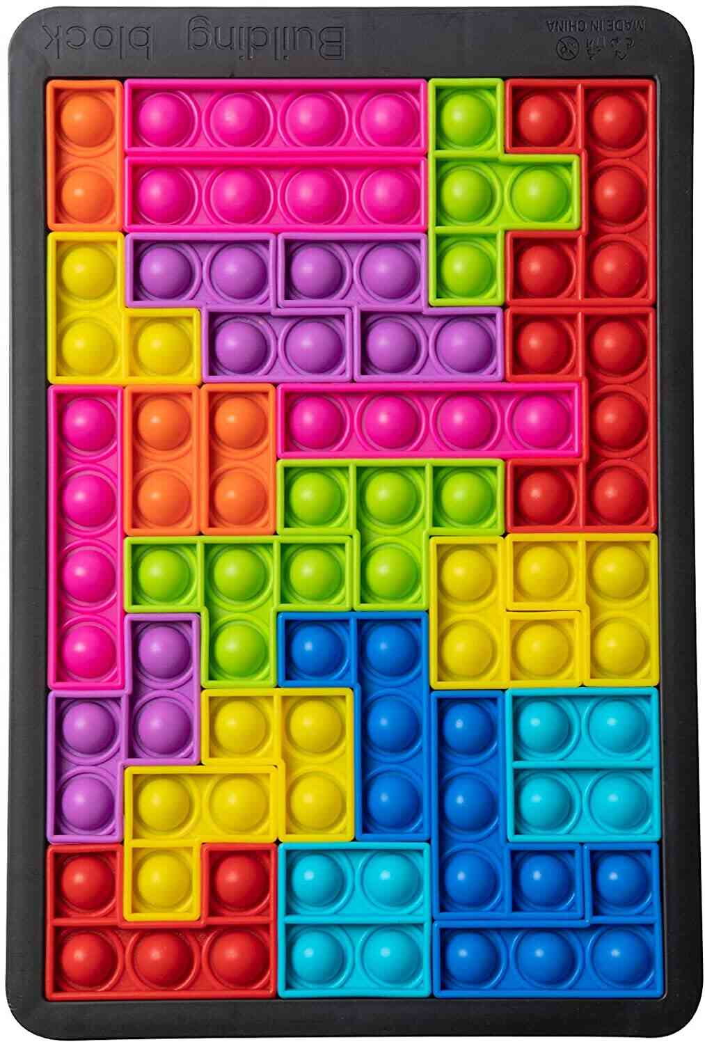Montessori Australia TetrisPOP™ Puzle de burbujas antiestrés 2 en 1