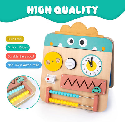 Fidtoy 17 en 1: Tablero multisensorial y didáctico para niños pequeños