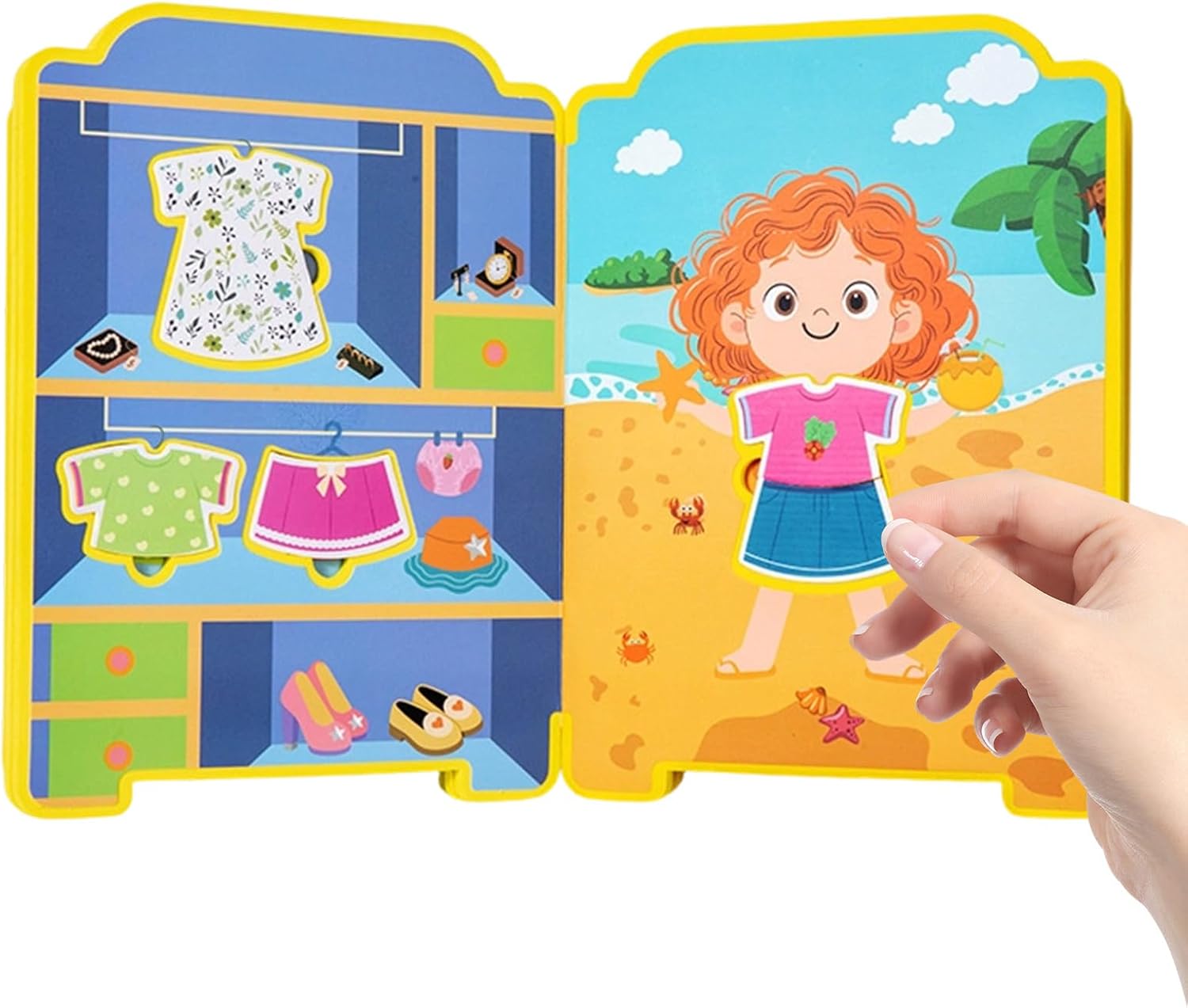 Libro de pegatinas para juegos de vestir, libro de juegos educativos, pegatinas coloridas para emparejar, juguete de actividad práctico | Diversión cautivadora en el desarrollo