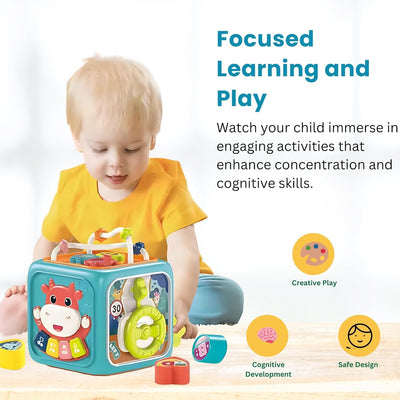 Fidtoy Cubo de Actividades Multifuncional para Niños Pequeños 18M+