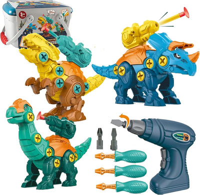 Fidtoy Take Apart Dinosaur Kit for Kids 3-8 | STEM Educational Buildable Dinosaur Toys