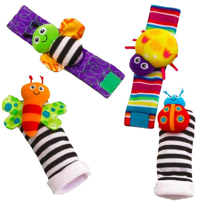 Fidtoy Set de jouets à hochet pour poignet et pied de bébé