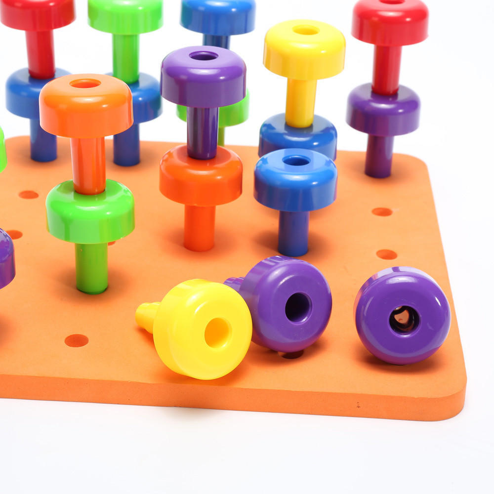 Tablero de clavijas Montessori