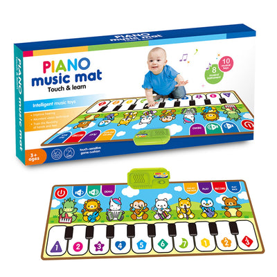 Fidtoy Piano Music Mat – Musical Floor Play Mat for Babies and Kids