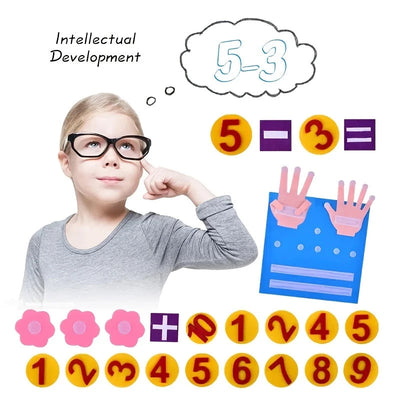 Juguete Educativo de Fieltro con Números para los Dedos para Niños