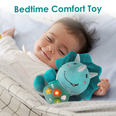 Fidtoy Peluche dinosaure musicale pour bébés