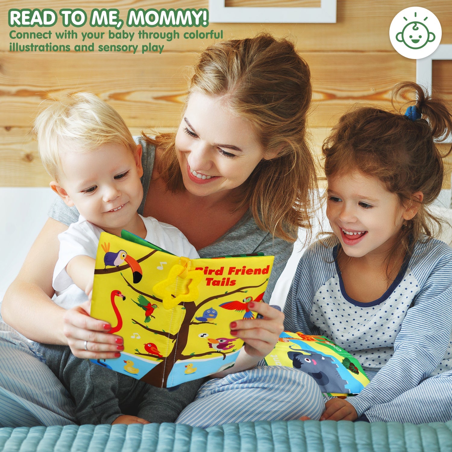 Set de libros suaves y sonoros Fidtoy Crinkle para recién nacidos de 0 a 6 meses Juguete sensorial