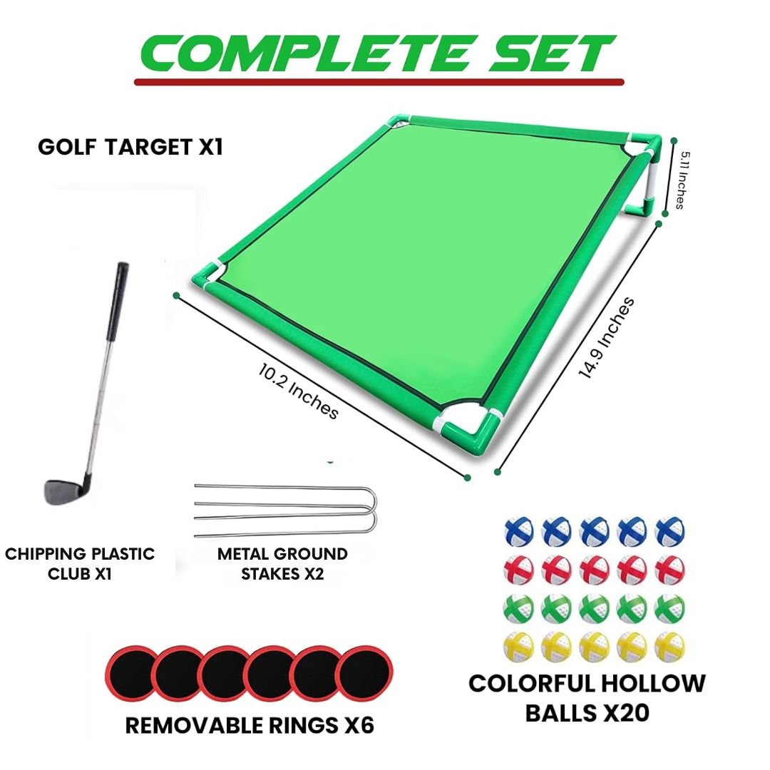 Tapis de chipping de golf pour l'entraînement dans le jardin – Aide à l'entraînement de golf portable pour une utilisation intérieure et extérieure