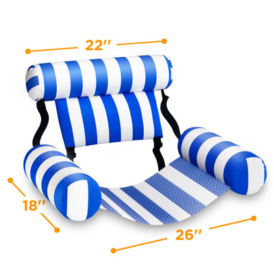 Fidtoy Lot de 2 hamacs de piscine gonflables pour adultes