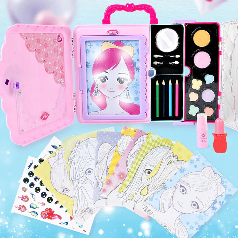 Trousse de Maquillage pour Enfants – Kit d'Art de Peinture Faciale Fantaisie et Amusant