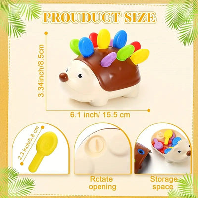 Hedgehog Color and Number Learning Puzzle Kit - 10A