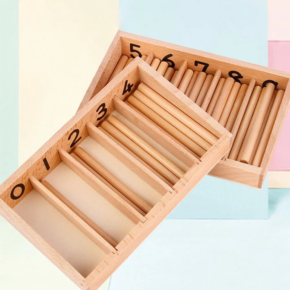 Fidtoy Montessori Spindle Box Counting Toy for Early Math