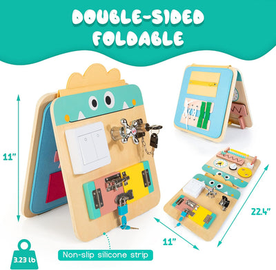 Fidtoy 17 en 1: Tablero multisensorial y didáctico para niños pequeños