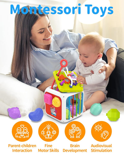 Cubo de actividades Montessori Bebé