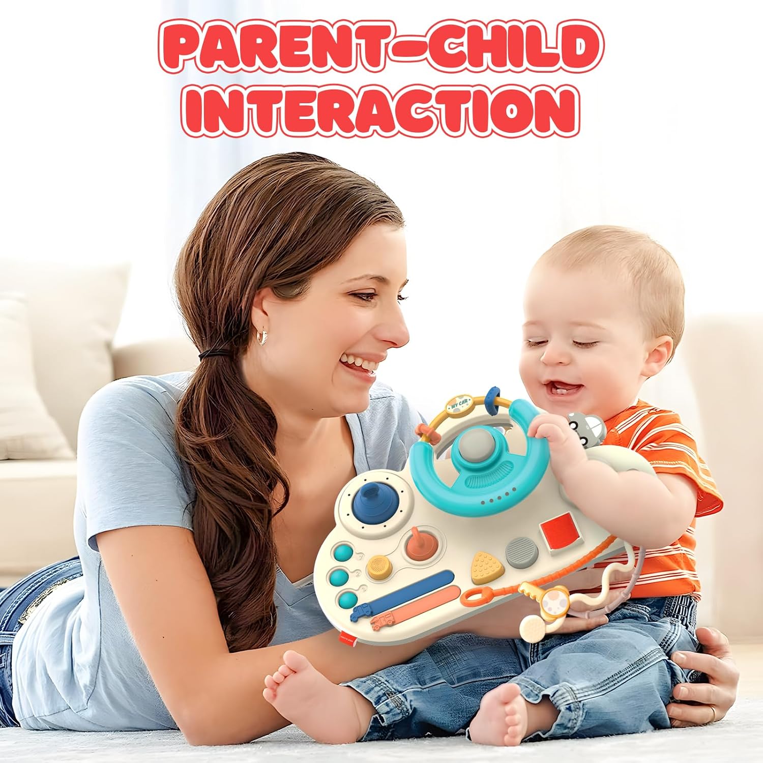 Volante de Actividades Ocupadas para Bebés con Cuerda - 583