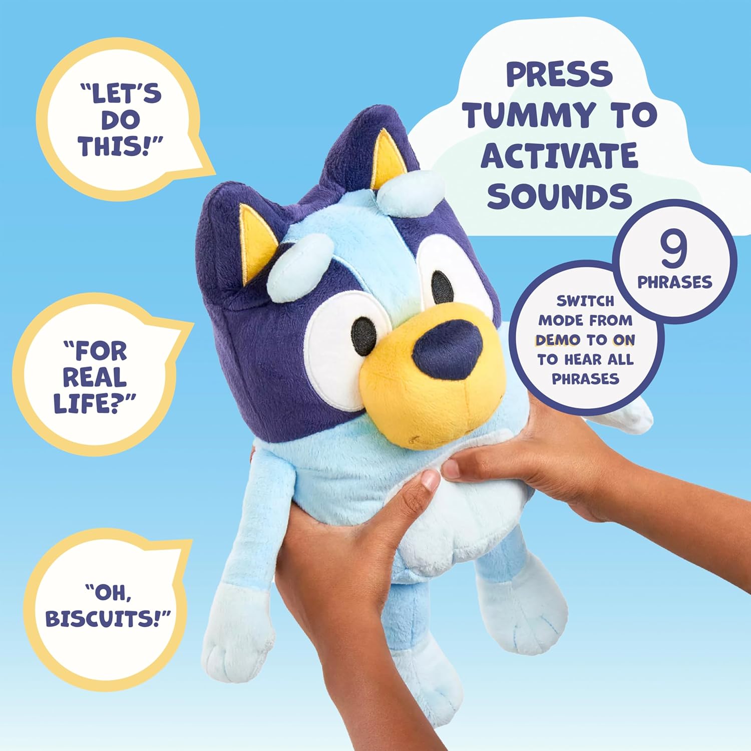 Fidtoy Jouet en peluche parlant pour chien avec musique et audio interactif