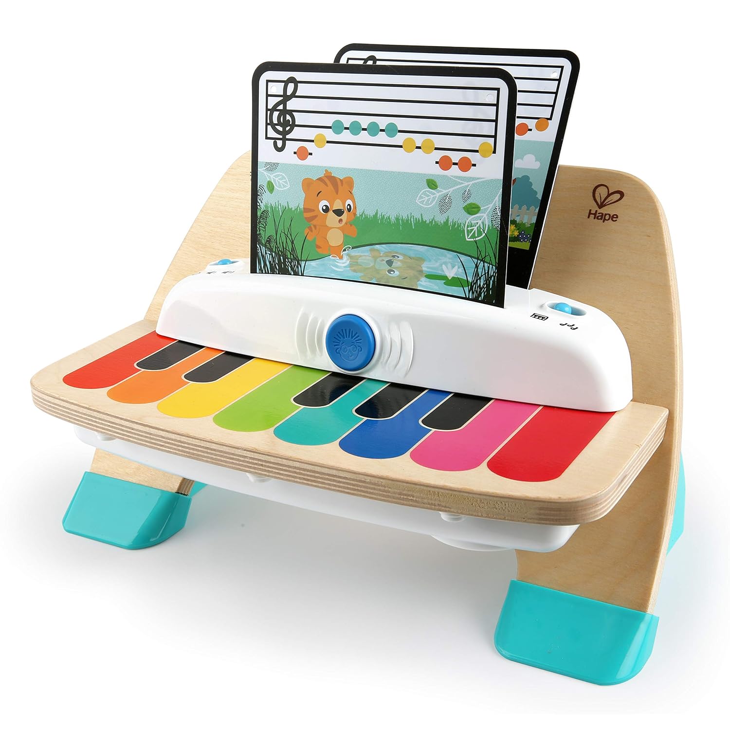 Fidtoy Piano Musical en Bois Tactile pour Tout-Petits - Apprentissage Précoce