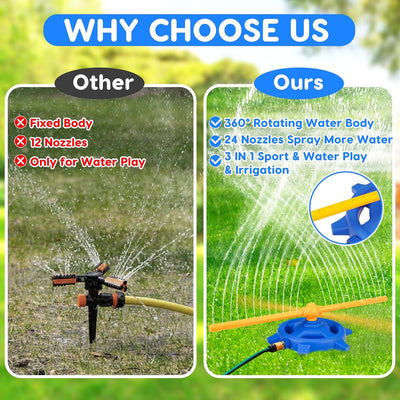 Jet d'eau d'été Rotation à 360° Jeu actif - 012