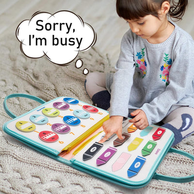 Juguetes sensoriales para niños pequeños de 2 a 4 años, juguetes educativos/Montessori de actividades de viaje para niñas y niños de 2 a 4 años, regalo, sirena