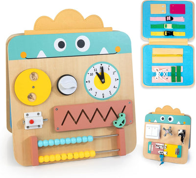 Fidtoy 17 en 1: Tablero multisensorial y didáctico para niños pequeños