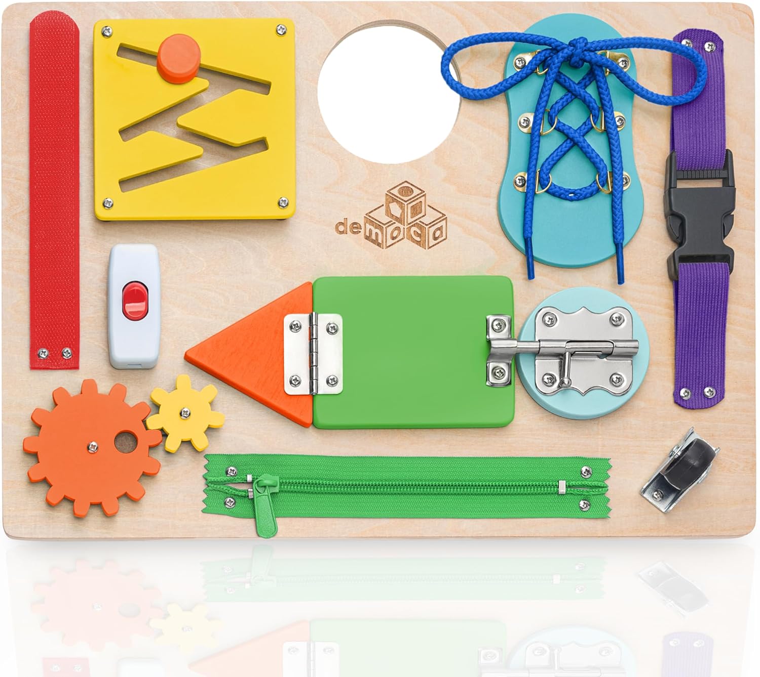 Tabla de actividades de aprendizaje Montessori Fidtoy para niños pequeños