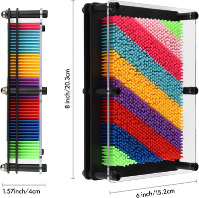 Fidtoy 3D Pin Art Toy Rainbow Sensory Impression Board
